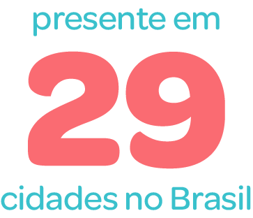 presentes em 29 cidades
