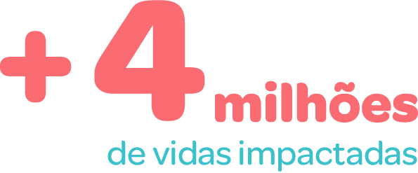 +4 milhões de vidas impactadas